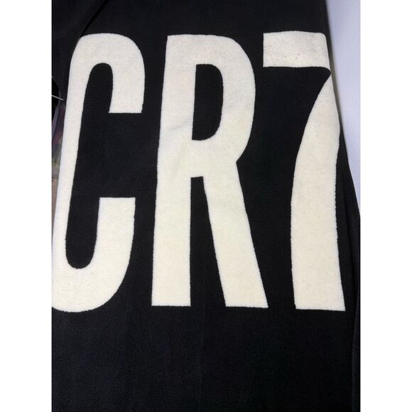 Elite Team Cristiano Ronaldo 7 Fleece Blanket Black Cream Made in USA 49” X 58” - Picture 1 of 9